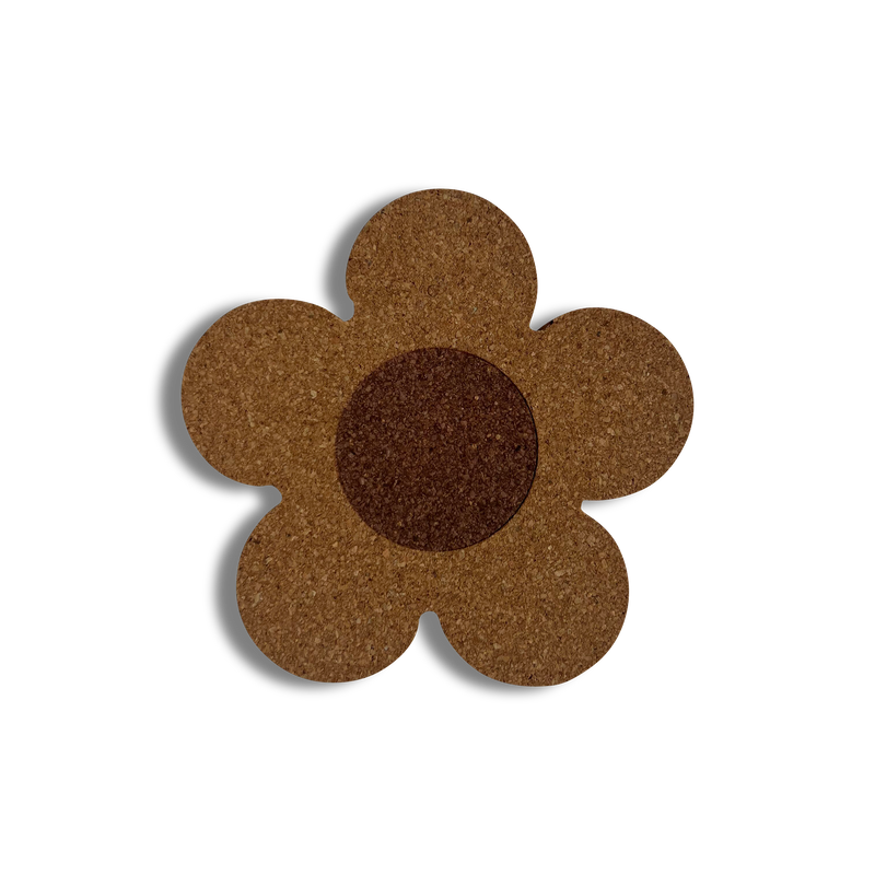 FLOWER CORK COASTER